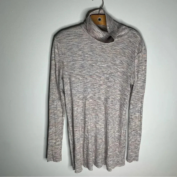 Free People Split Back Turtleneck Top - Picture 3 of 8